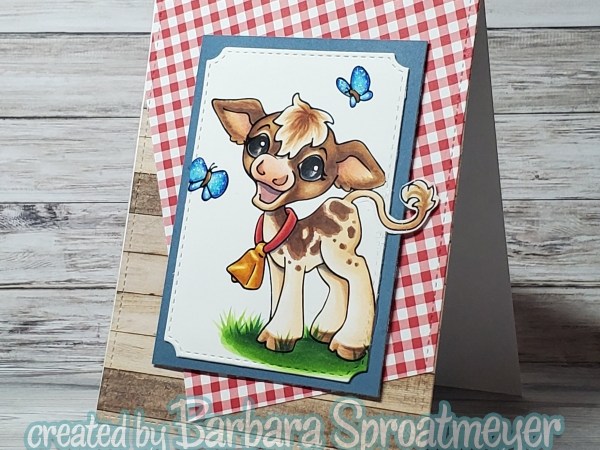 Cow with Butterflies