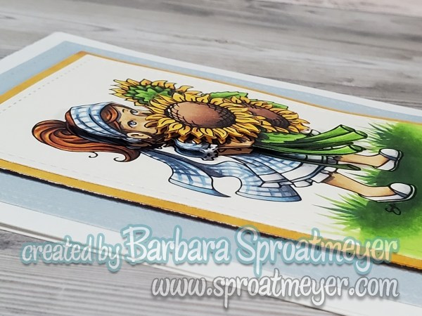 Girl with Sunflowers